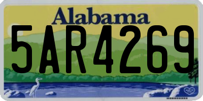 AL license plate 5AR4269