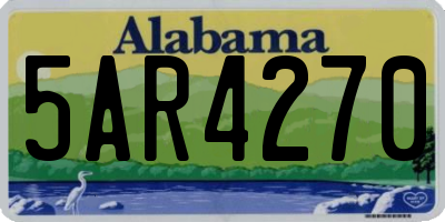 AL license plate 5AR4270