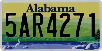 AL license plate 5AR4271