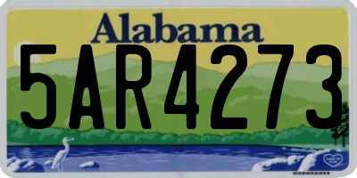 AL license plate 5AR4273