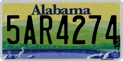 AL license plate 5AR4274