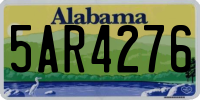 AL license plate 5AR4276