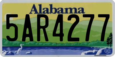 AL license plate 5AR4277