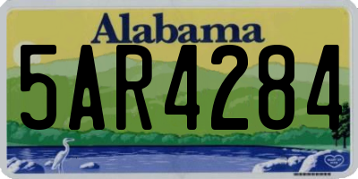 AL license plate 5AR4284