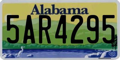 AL license plate 5AR4295