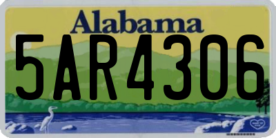 AL license plate 5AR4306