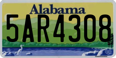 AL license plate 5AR4308