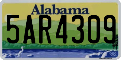 AL license plate 5AR4309