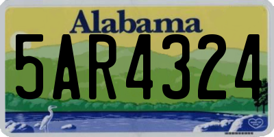 AL license plate 5AR4324
