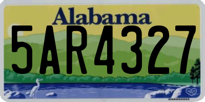 AL license plate 5AR4327