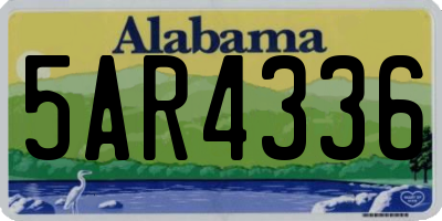 AL license plate 5AR4336