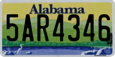 AL license plate 5AR4346