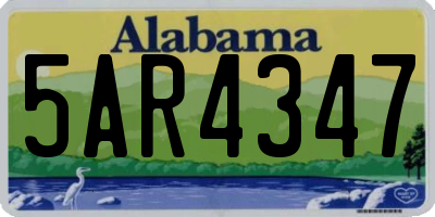 AL license plate 5AR4347