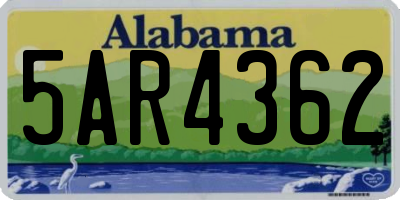 AL license plate 5AR4362