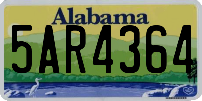 AL license plate 5AR4364