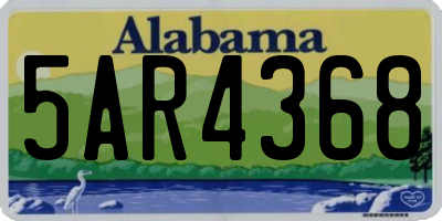 AL license plate 5AR4368
