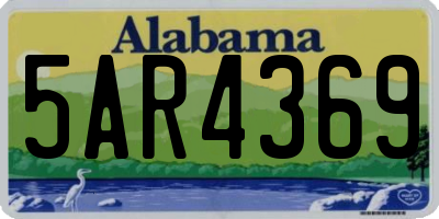AL license plate 5AR4369