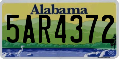 AL license plate 5AR4372