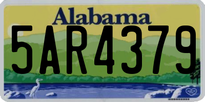 AL license plate 5AR4379