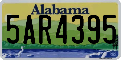 AL license plate 5AR4395