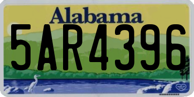 AL license plate 5AR4396