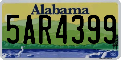 AL license plate 5AR4399