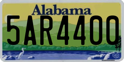 AL license plate 5AR4400