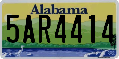 AL license plate 5AR4414