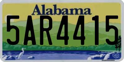 AL license plate 5AR4415