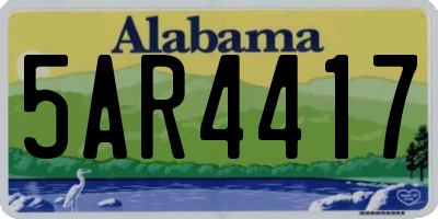 AL license plate 5AR4417