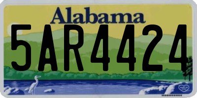 AL license plate 5AR4424