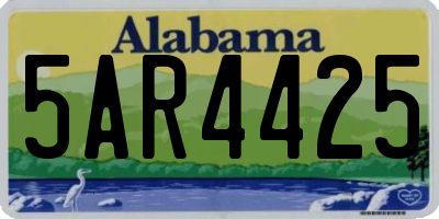 AL license plate 5AR4425