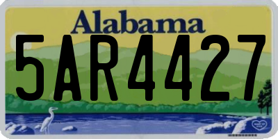 AL license plate 5AR4427