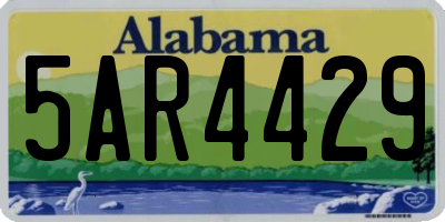 AL license plate 5AR4429