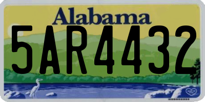 AL license plate 5AR4432