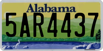 AL license plate 5AR4437