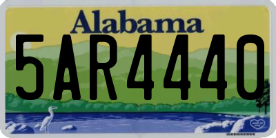 AL license plate 5AR4440