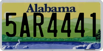 AL license plate 5AR4441