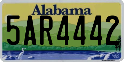 AL license plate 5AR4442