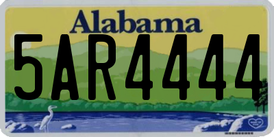 AL license plate 5AR4444