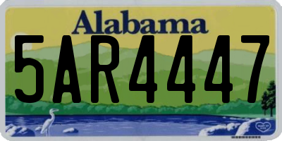 AL license plate 5AR4447