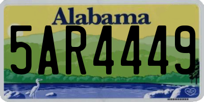AL license plate 5AR4449