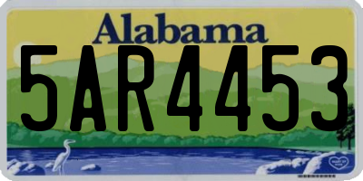 AL license plate 5AR4453