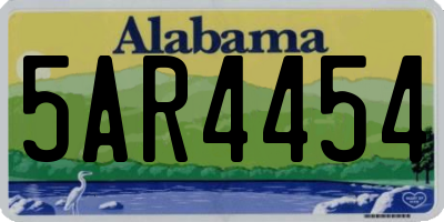 AL license plate 5AR4454