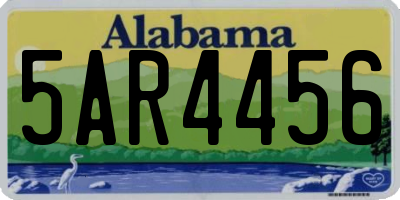 AL license plate 5AR4456