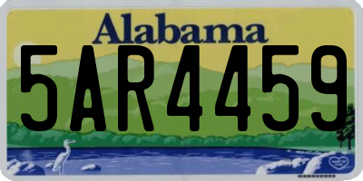 AL license plate 5AR4459