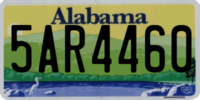 AL license plate 5AR4460
