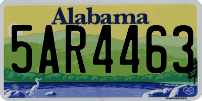 AL license plate 5AR4463