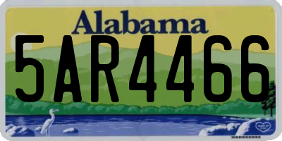 AL license plate 5AR4466