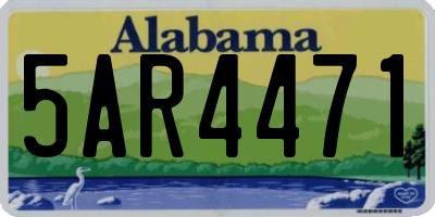 AL license plate 5AR4471
